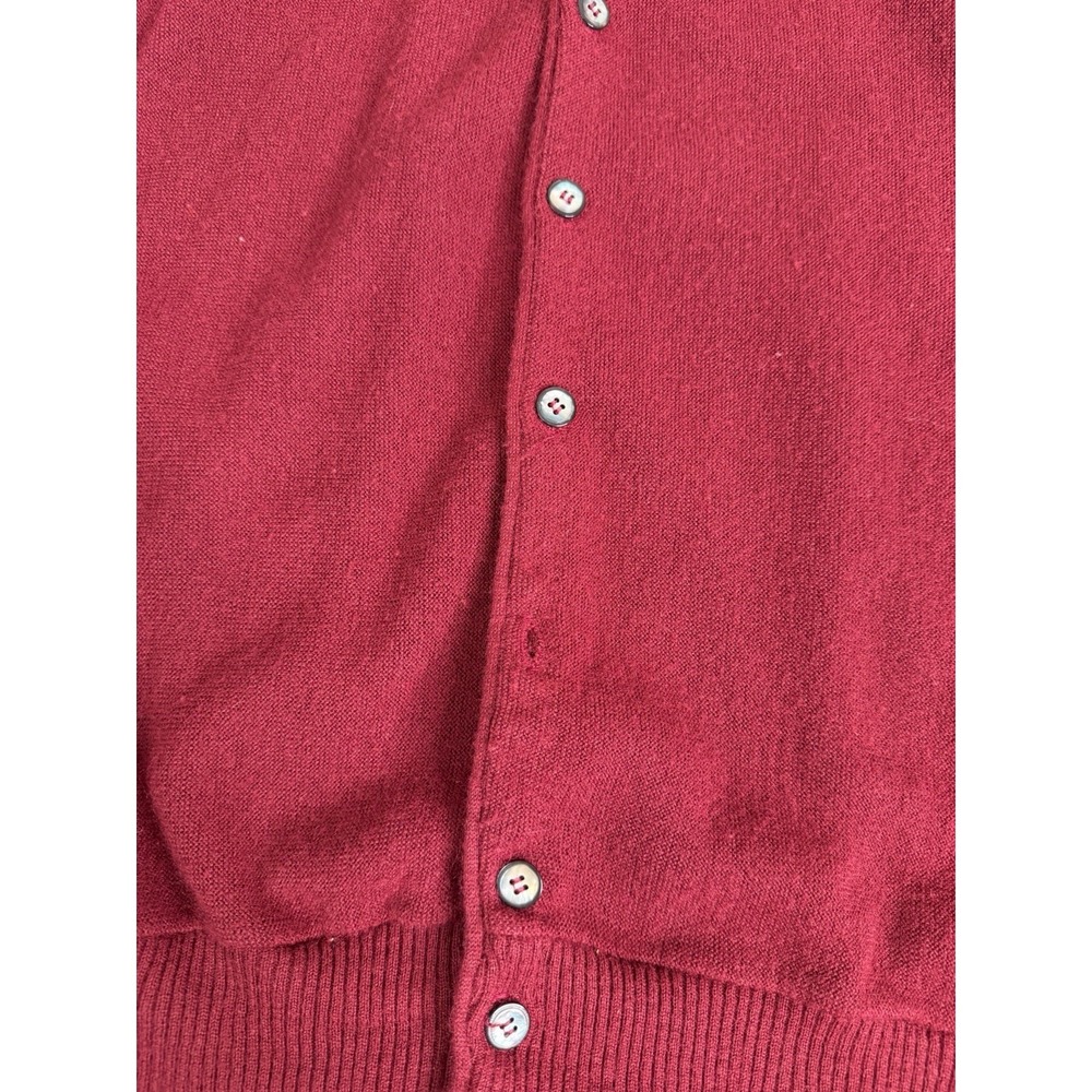 Vintage 80s Robert Bruce Cardigan Men's Size XL Red - Picture 3 of 8
